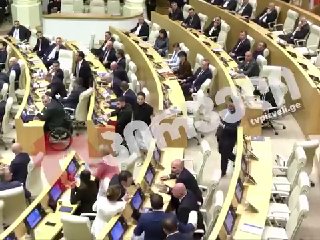 Драка в парламенте Грузии после отчёта премьера Кобахидзе: подробности