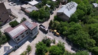 Вид на город Чаренцаван, Армения